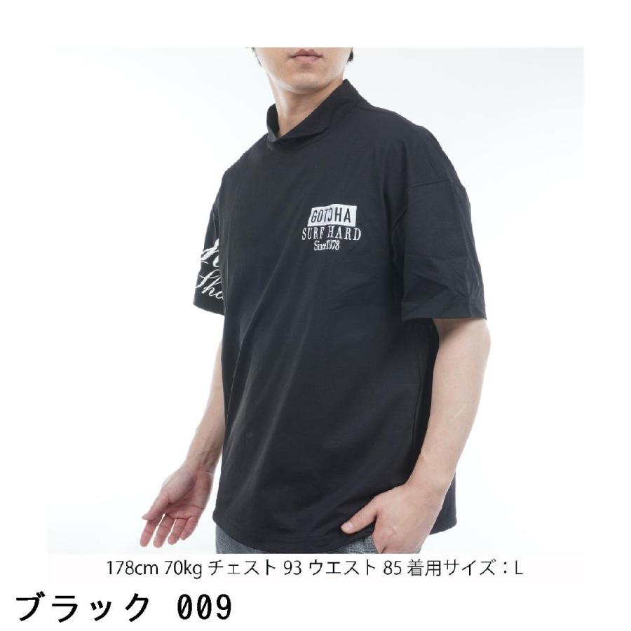 GOTCHA GOLF ガッチャゴルフ　モックネック半袖シャツブラック白　M2枚 GOTCHA GOLF ガッチャゴルフ ハイブリッド 多機能ドロップショルダー