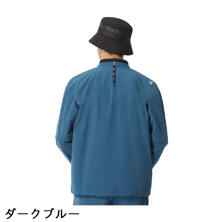 【値下げ】TaylorMadeメンズ 2WAYクルーネックプルオーバーUN958 TaylorMade（テーラーメイド） ストレッチ 2WAY コンバーチブル クルー