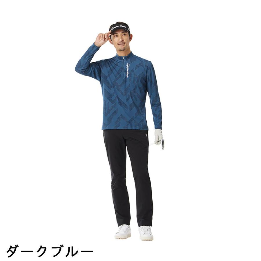 テーラーメイド　Taylor Made　ストレッチ Tコントロール グラフィックジップ モックネック長袖シャツ TaylorMade テーラーメイド Taylor Made ストレッチ Tコントロール