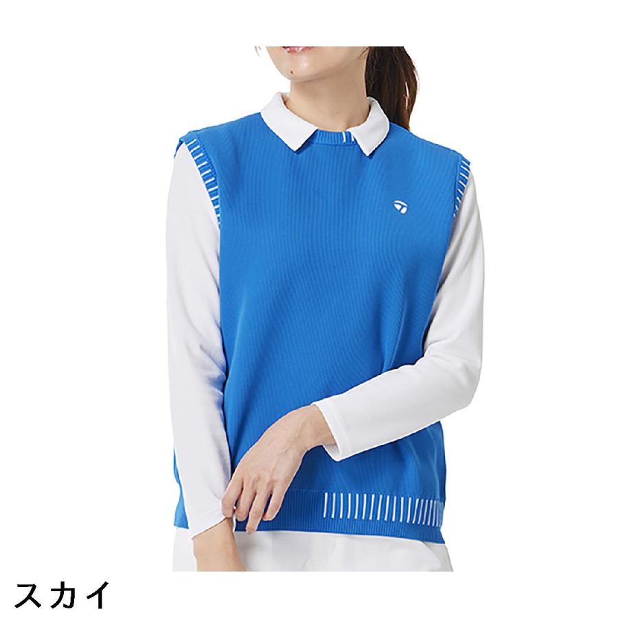 テーラーメイド　Taylor Made　ストレッチ ステッチドクルーベスト　レディス TaylorMade（テーラーメイド） ストレッチ ステッチドクルーベスト