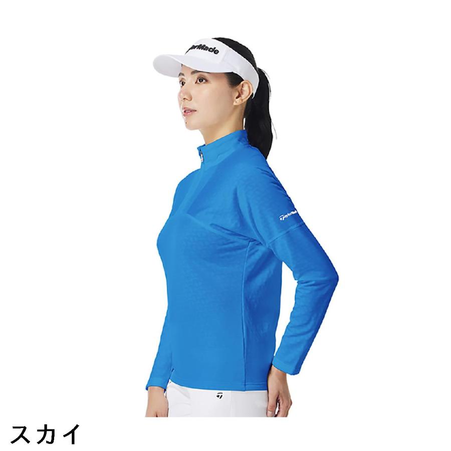 テーラーメイド　Taylor Made　ストレッチ フリースライニング ハーフジップ長袖シャツ　レディス TaylorMade（テーラーメイド） ストレッチ フリースライニング ハーフ