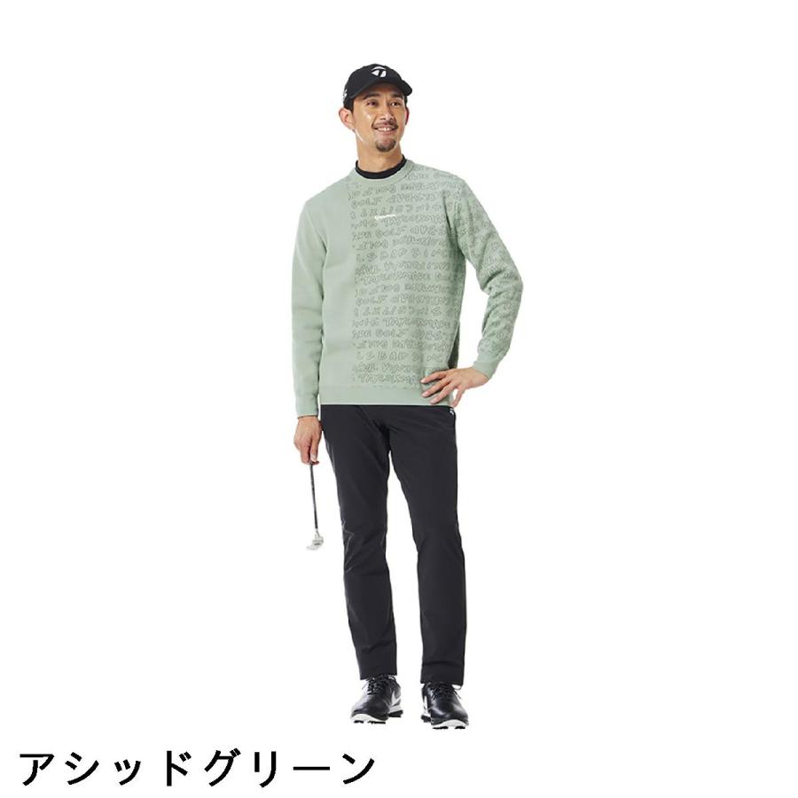 テーラーメイド　Taylor Made　ストレッチ ワーディンググラフィック クルーネックセーター TaylorMade（テーラーメイド） ストレッチ ワーディンググラフィック