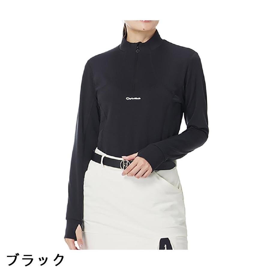 TaylorMade（テーラーメイド） ストレッチ 裏起毛 ハーフジップ モック