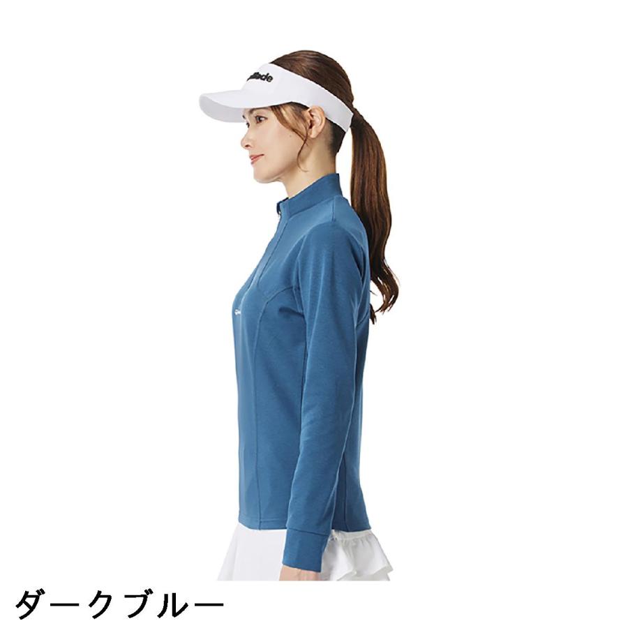 TaylorMade（テーラーメイド） ストレッチ 裏起毛 ハーフジップ モック