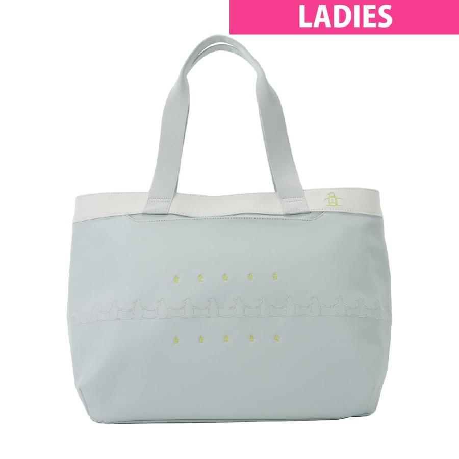 Munsingwear（マンシングウェア） 合皮素材ペンギン刺繍トートバッグ