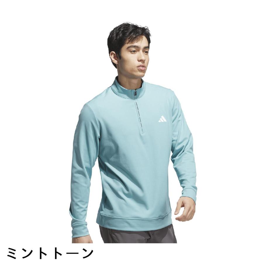 adidas（アディダス） ストレッチ ハーフジップ 長袖スウェット : GDO