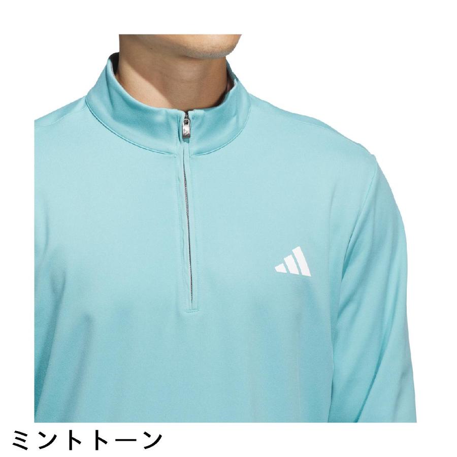 adidas（アディダス） ストレッチ ハーフジップ 長袖スウェット : GDO