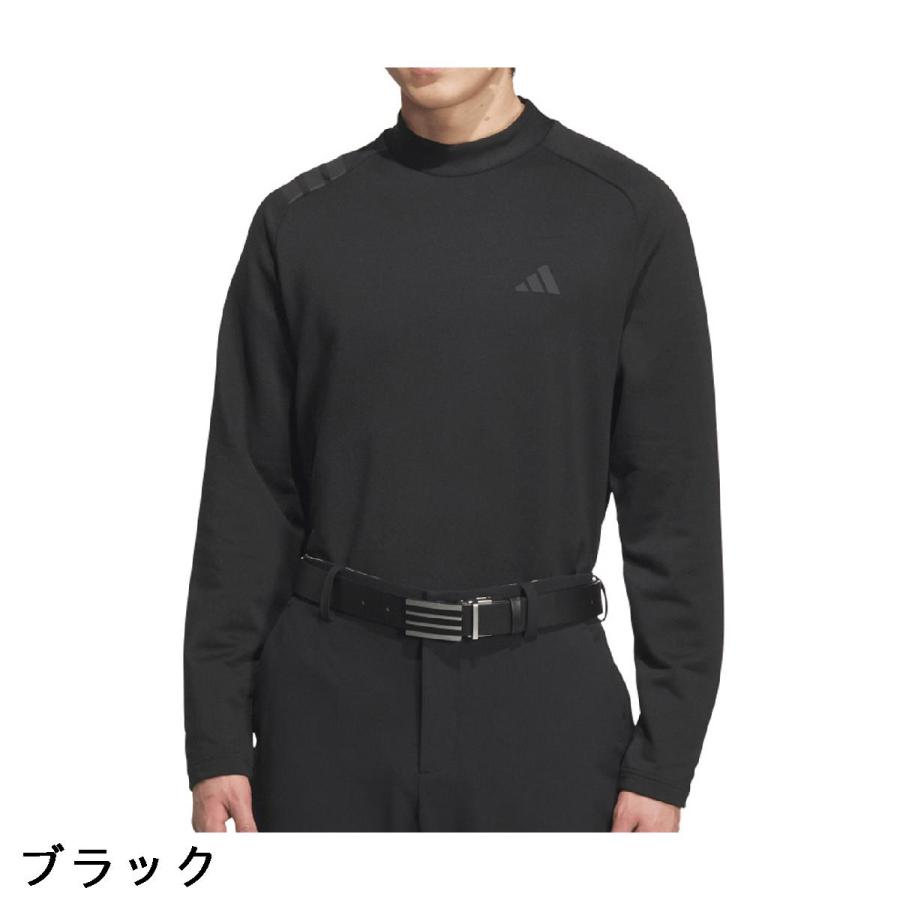 アディダス　Adidas　ストレッチ COLD.RDY スリーストライプス モック長袖シャツ adidas（アディダス） ストレッチ COLD.RDY スリーストライプス モック