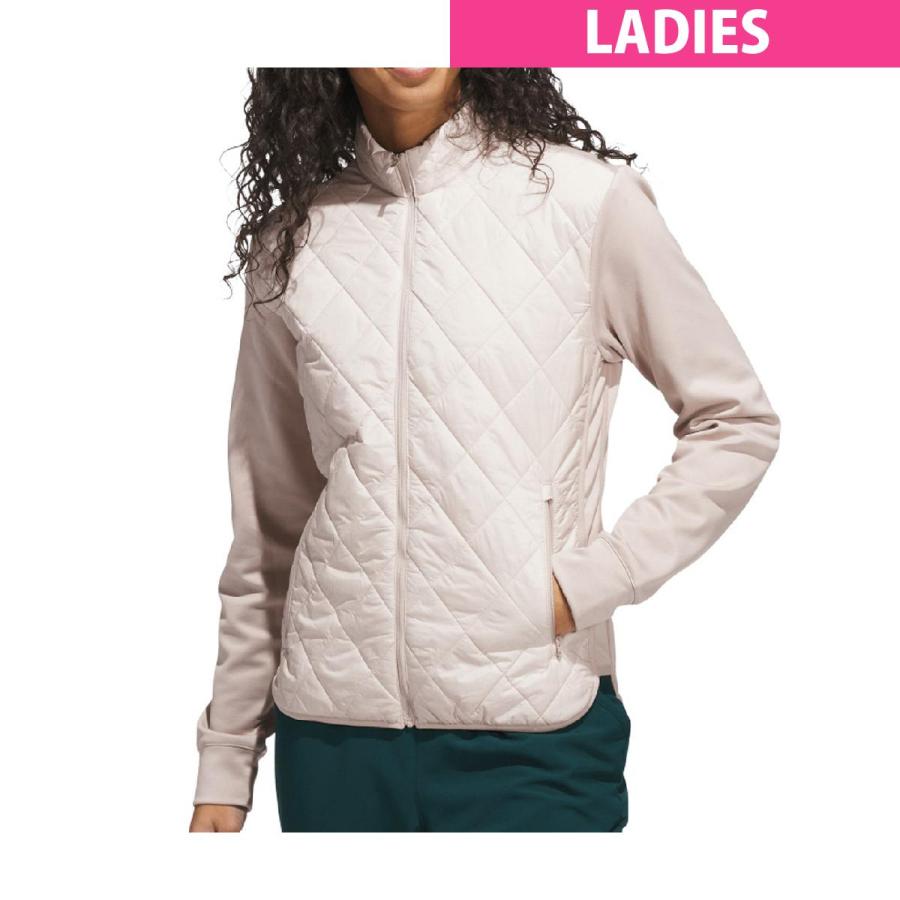 アディダス　Adidas　ストレッチ 保温 キルトコンビネーション フルジップジャケット　レディス adidas（アディダス） ストレッチ 保温 キルトコンビネーション