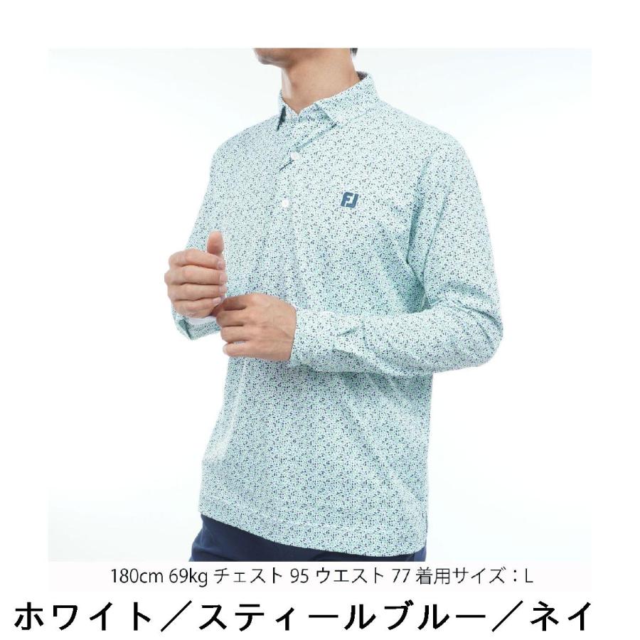 FootJoy（フットジョイ） ストレッチ ブロックゲームプリント ボタン