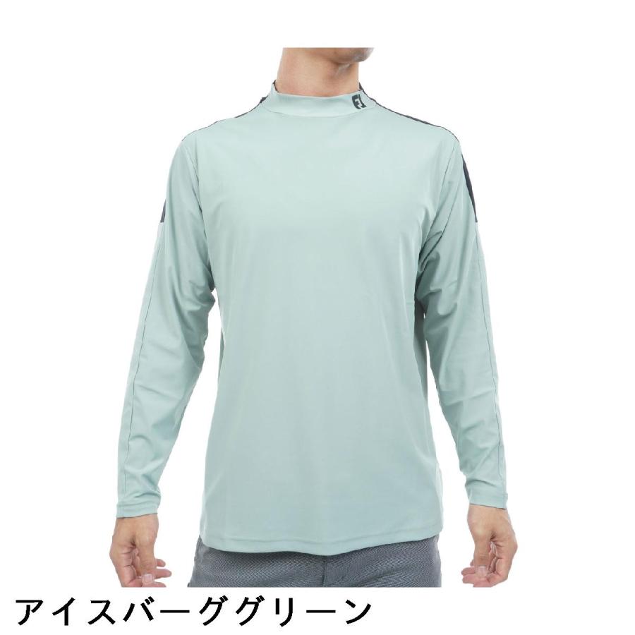 フットジョイ　Foot Joy　ストレッチ ショルダーライン モックネック長袖シャツ FootJoy（フットジョイ） ストレッチ ショルダーライン モックネック