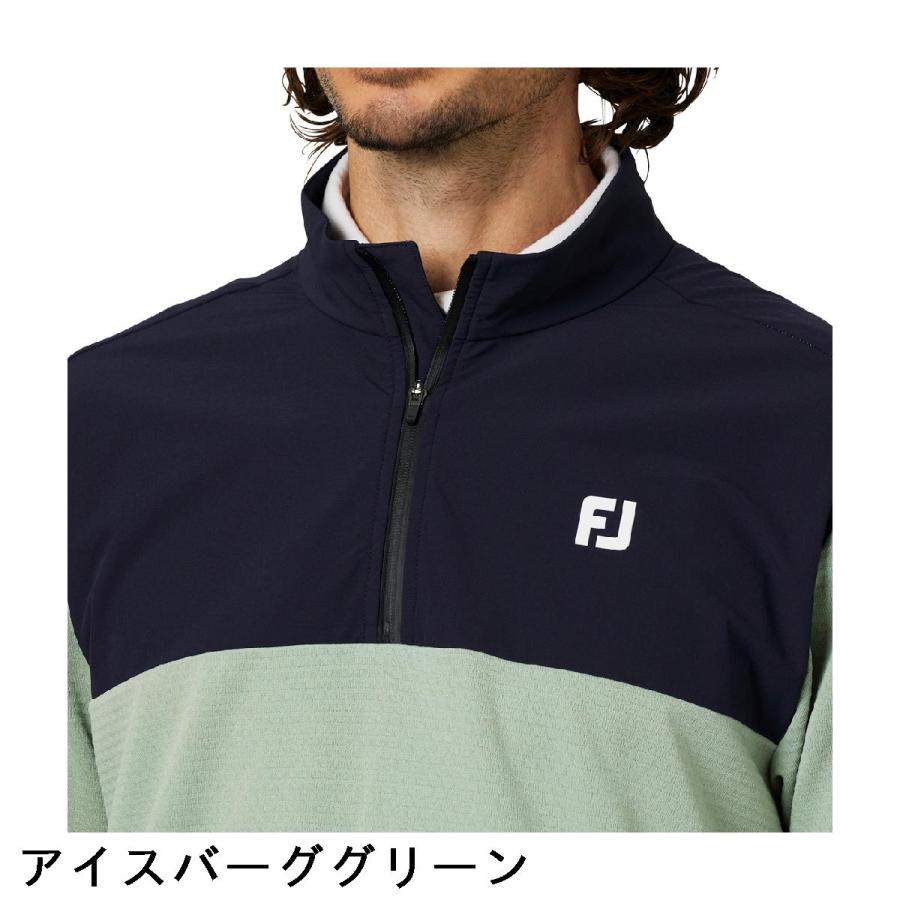 フットジョイハーフジップ高機能ジャケット FootJoy（フットジョイ） ストレッチ ハイブリッド3Dハーフジップ