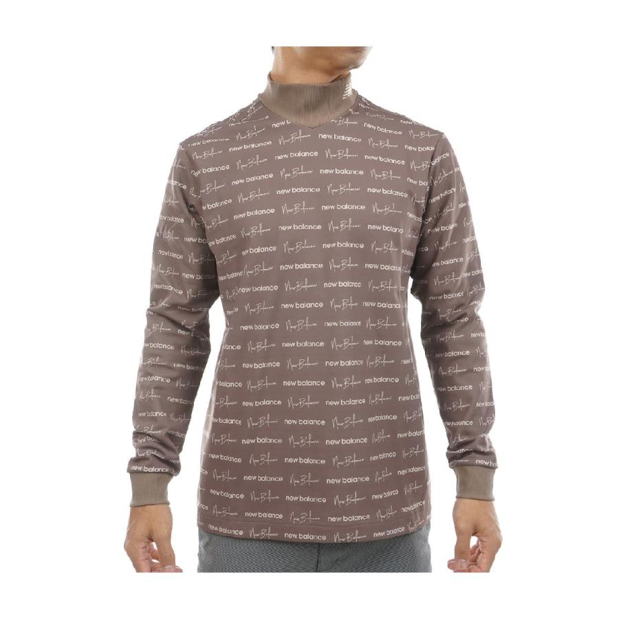 ニューバランス　New Balance　バックピケ ロゴプリント 長袖モックネックプルオーバー New Balance Golf（ニューバランスゴルフ） ニューバランス New