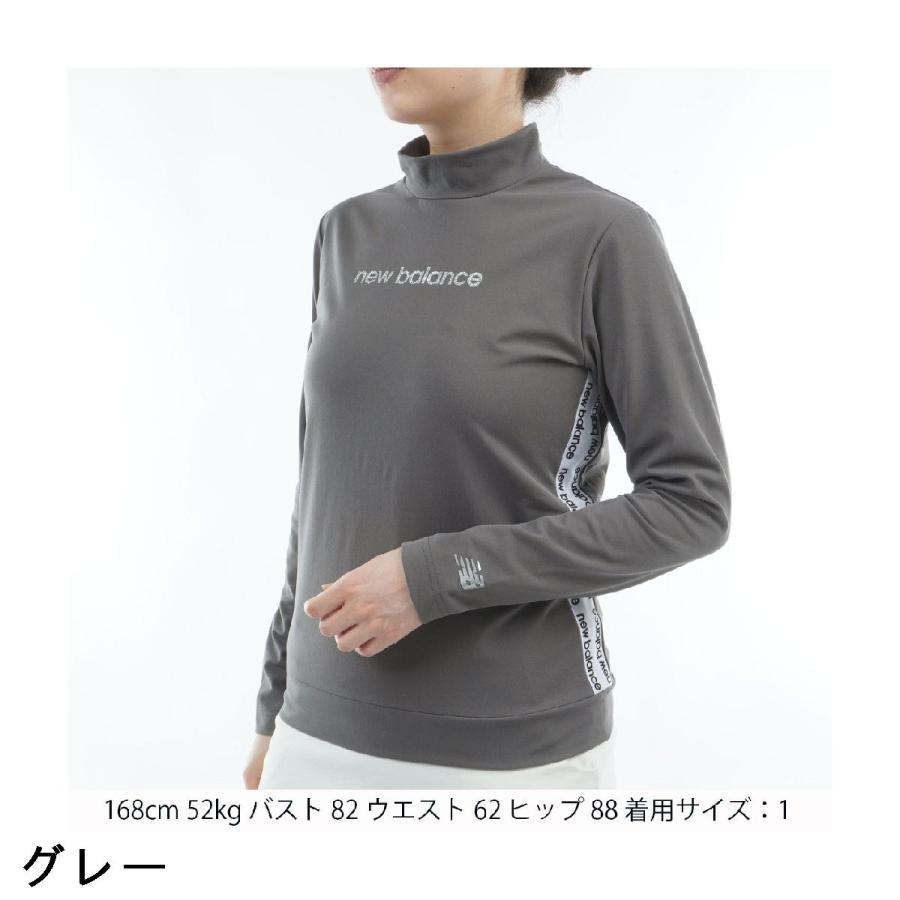 【グレー4】スムース両面ピーチ 長袖 モックネック プルオーバー (WOMENS) New Balance Golf（ニューバランスゴルフ） ニューバランス スムース