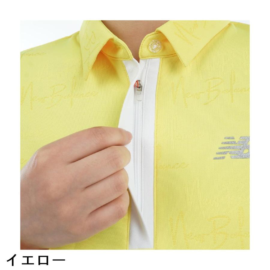 新品タグ付きニューバランスゴルフ　長袖ポロシャツ　メンズ3Lトップス通年イエロー New Balance Golf（ニューバランスゴルフ） ニューバランス モノグラム