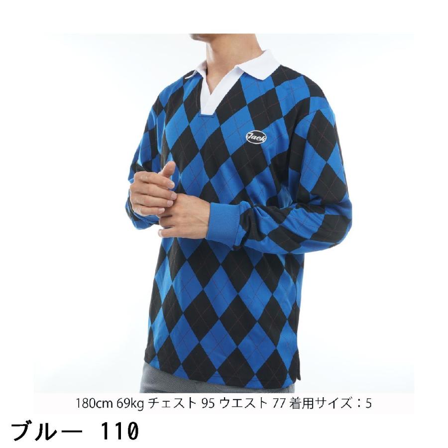Jack Bunny!!（ジャックバニー） アーガイルジャカード 長袖シャツ