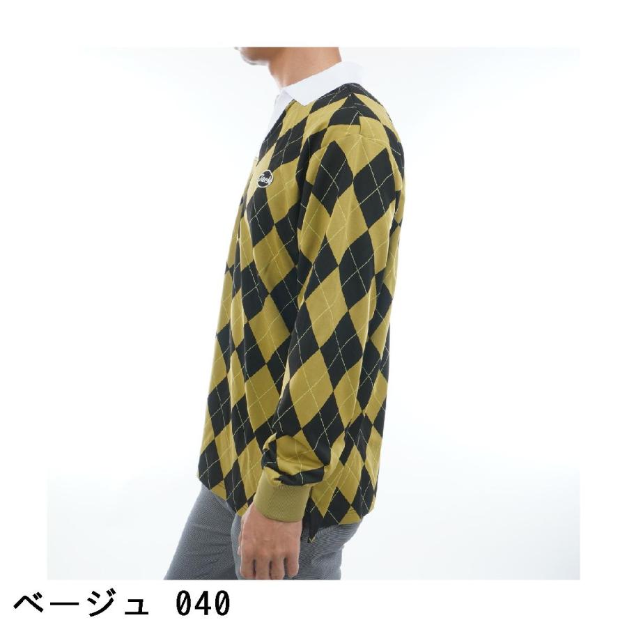 Jack Bunny!!（ジャックバニー） アーガイルジャカード 長袖シャツ