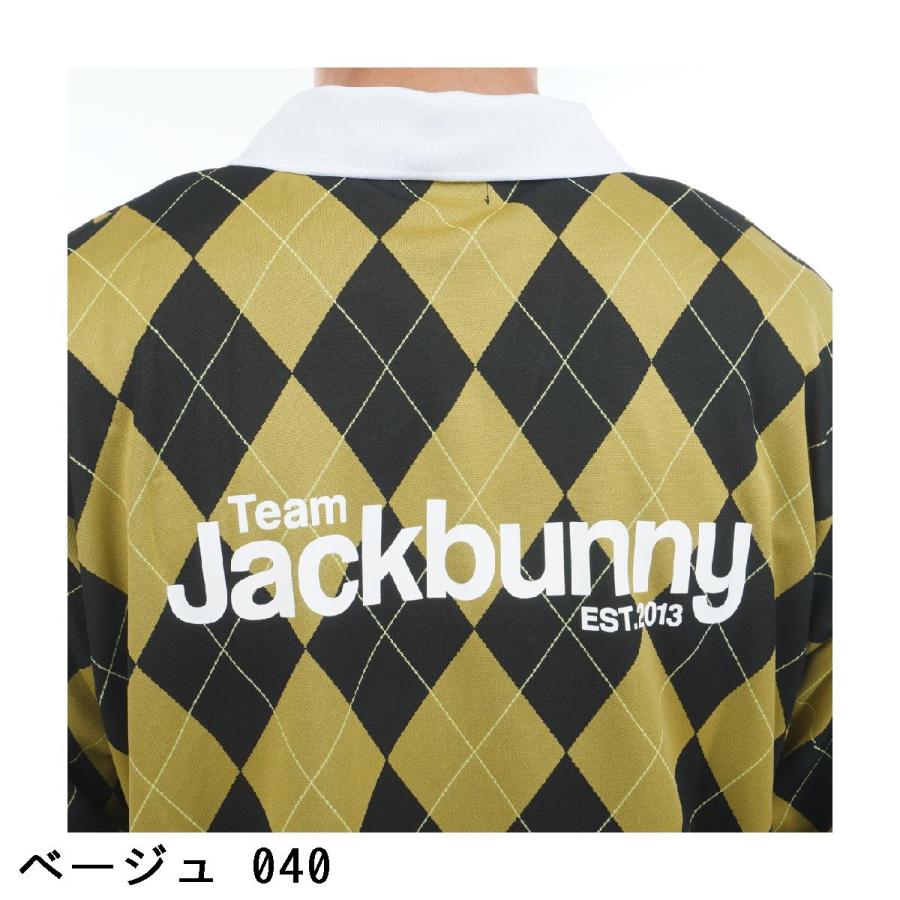 Jack Bunny!!（ジャックバニー） アーガイルジャカード 長袖シャツ