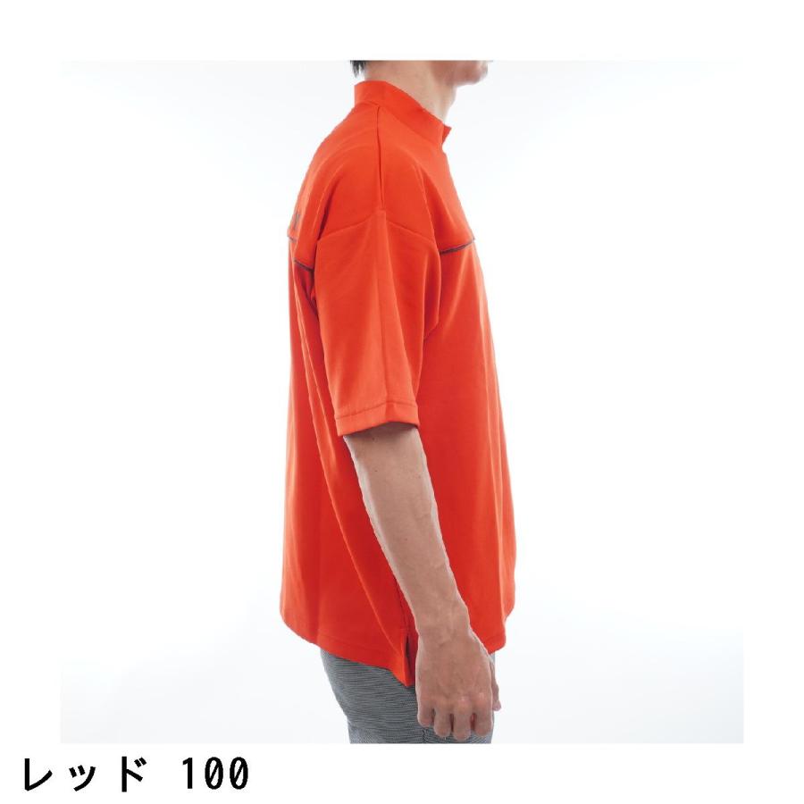 Jack Bunny!!（ジャックバニー） 天竺ポンチ 五分袖モックネックシャツ 