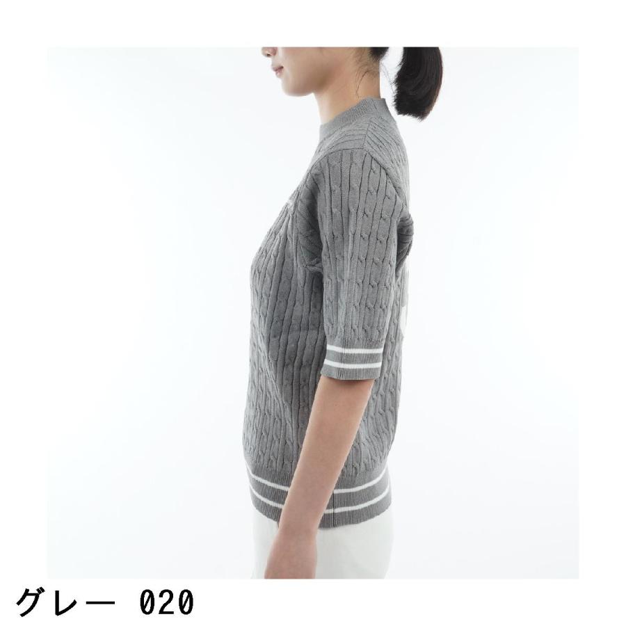 Jack Bunny!!（ジャックバニー） ケーブル 半袖モックネックシャツ