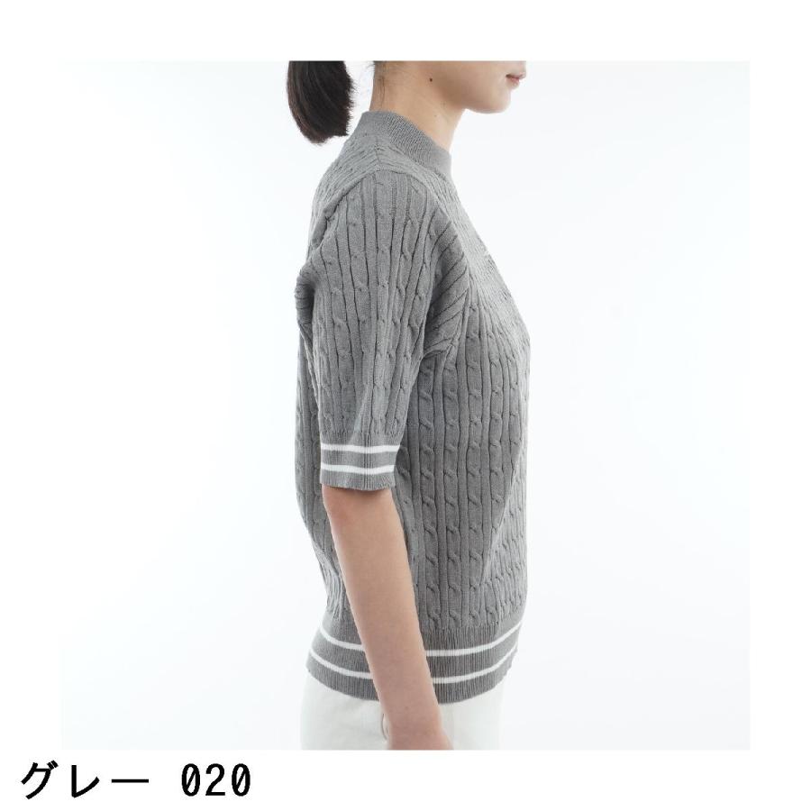 Jack Bunny!!（ジャックバニー） ケーブル 半袖モックネックシャツ