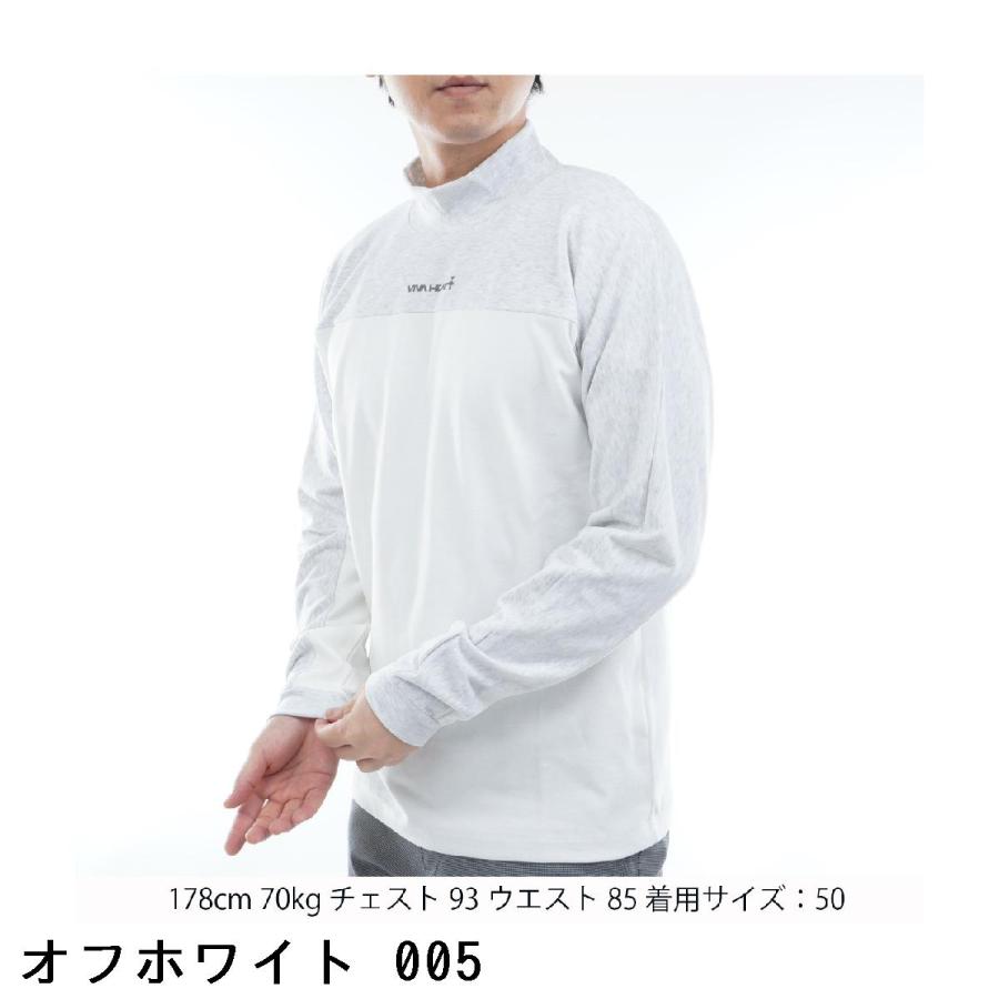VIVA HEART（ビバハート） 起毛ストレッチ 着物スリーブ長袖シャツ