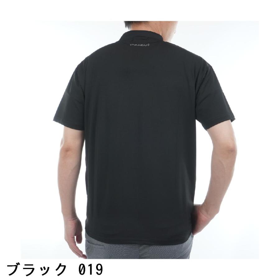 VIVA HEART（ビバハート） ストレッチ 絵画プリント 半袖モックプル