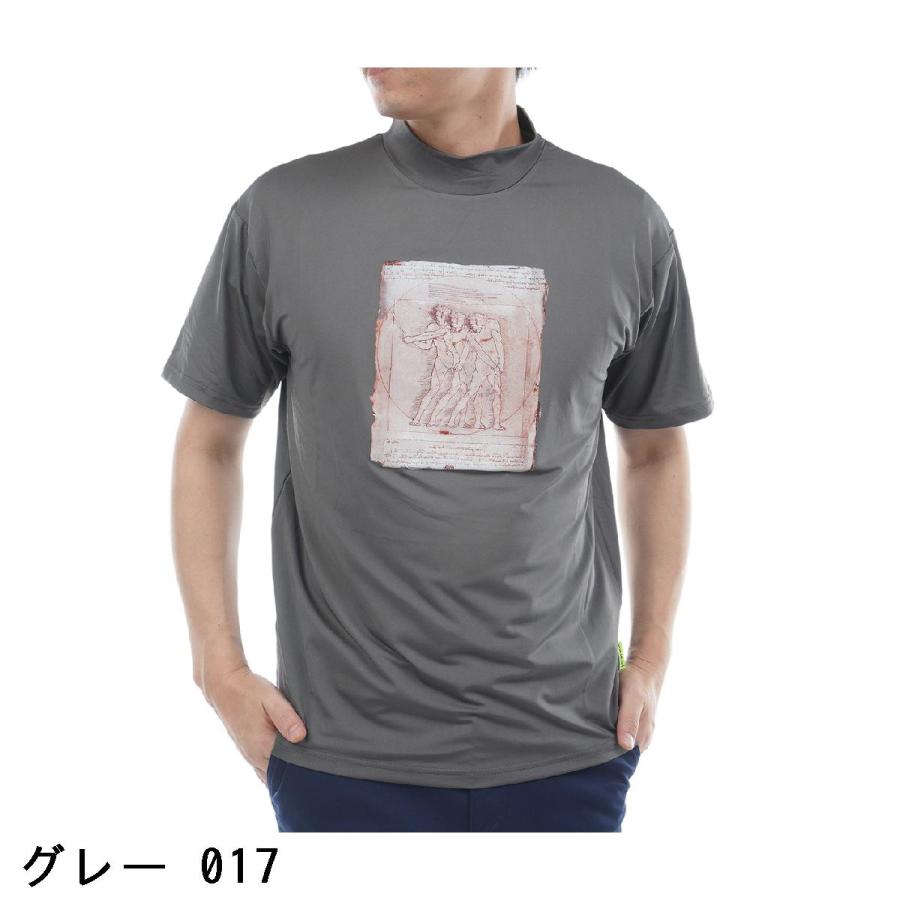 ビバハート　VIVA HEART　ストレッチ VIVAHE ART 絵画プリント 半袖モックプルオーバー ビバハート VIVA HEART ストレッチ VIVAHE ART 絵画プリント 半袖
