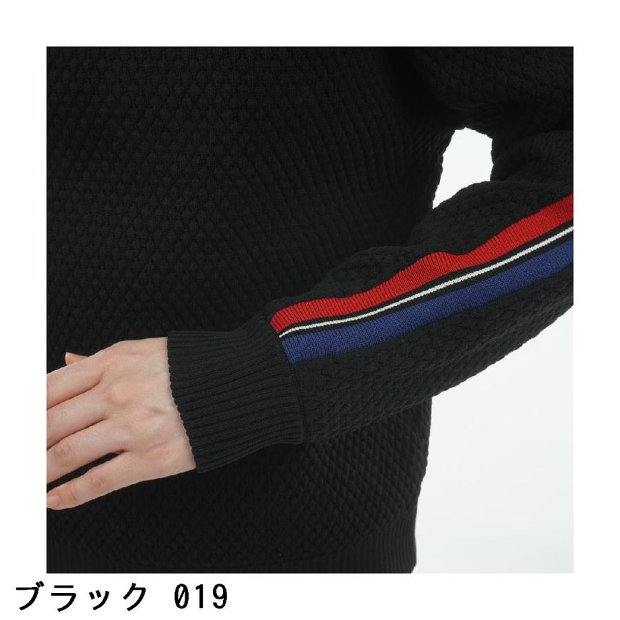 VIVA HEART（ビバハート） 裏地付き 配色ライン プルオーバーセーター