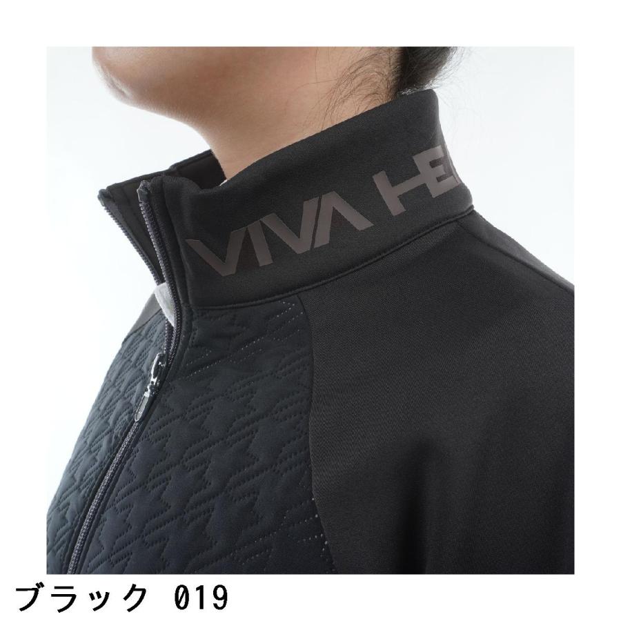 ビバハート VIVA HEART 裏起毛 千鳥格子柄 ピンソニック スタンドブルゾン レディス_10