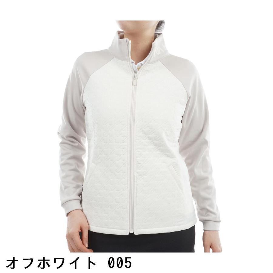 ビバハート VIVA HEART 裏起毛 千鳥格子柄 ピンソニック スタンドブルゾン レディス_1