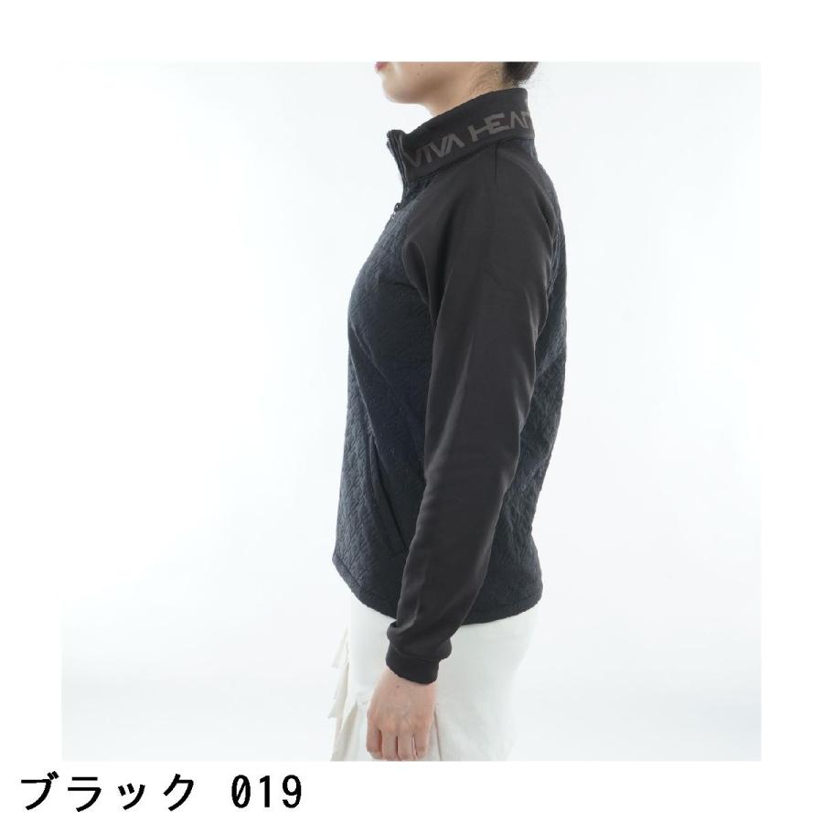 ビバハート VIVA HEART 裏起毛 千鳥格子柄 ピンソニック スタンドブルゾン レディス_6