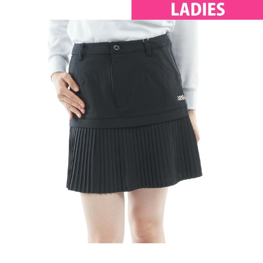 ビバハート　VIVA HEART　ストレッチ マイクロプリーツ ヨーク切替 スカート　レディス VIVA HEART（ビバハート） ストレッチ マイクロプリーツ ヨーク切替