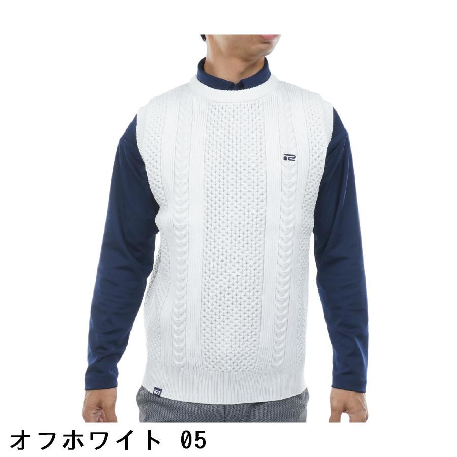 Rosasen（ロサーセン） 軽量 ケーブル編みニットベスト : GDOゴルフ