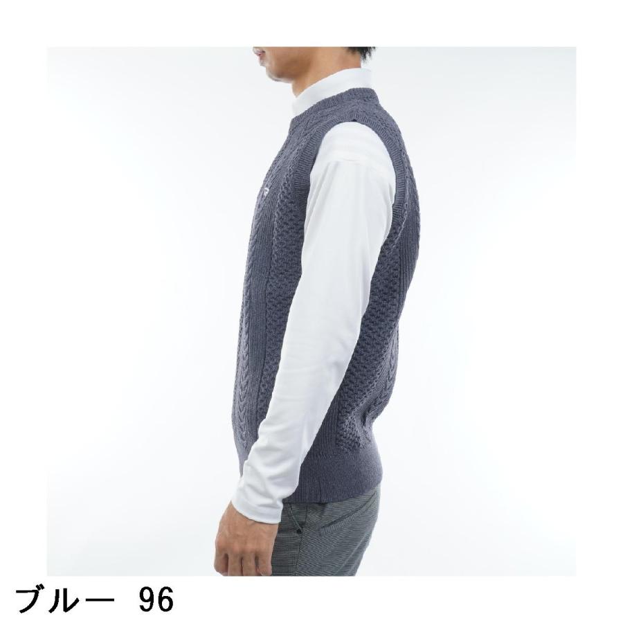 Rosasen（ロサーセン） 軽量 ケーブル編みニットベスト : GDOゴルフ