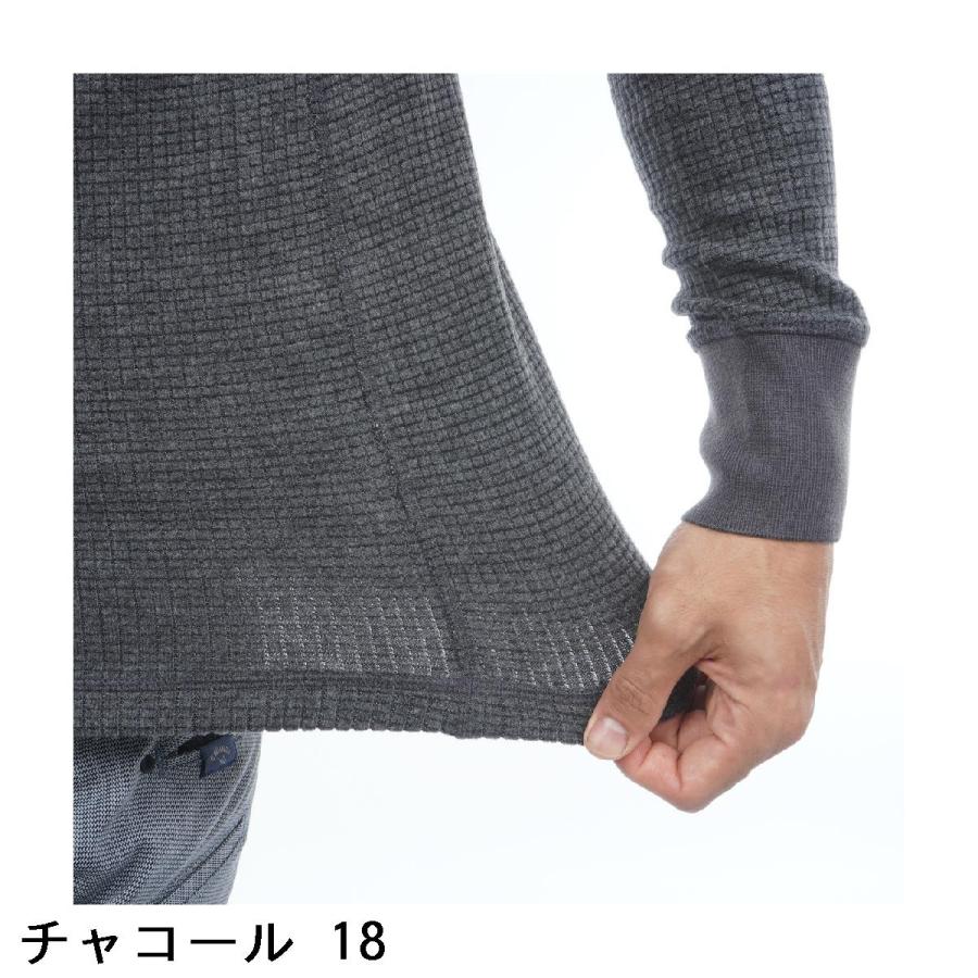 Rosasen（ロサーセン） ストレッチ 微起毛 ワッフル ハイネック