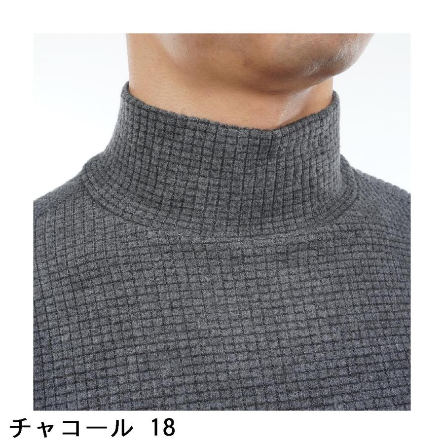 Rosasen（ロサーセン） ストレッチ 微起毛 ワッフル ハイネック