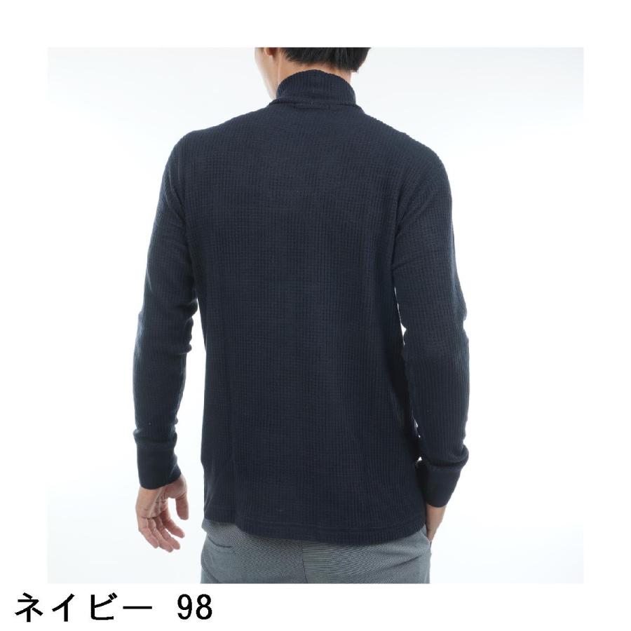 Rosasen（ロサーセン） ストレッチ 微起毛 ワッフル ハイネック