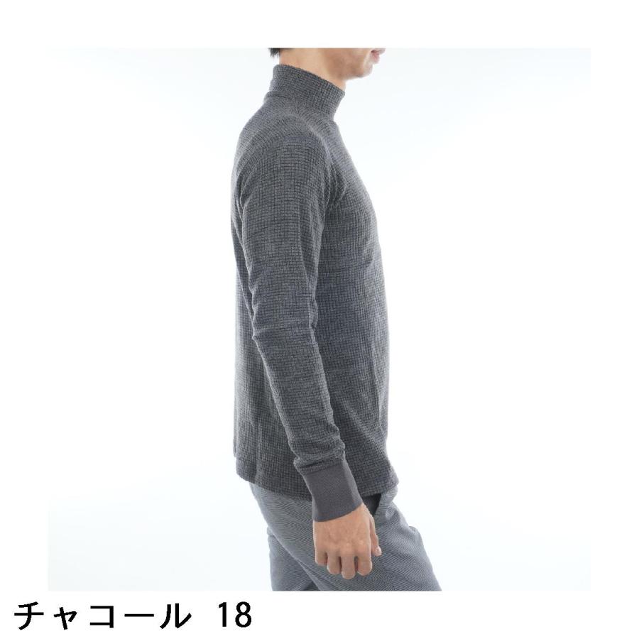 ロサーセン ROSASEN ストレッチ 微起毛 ワッフル ハイネックインナー