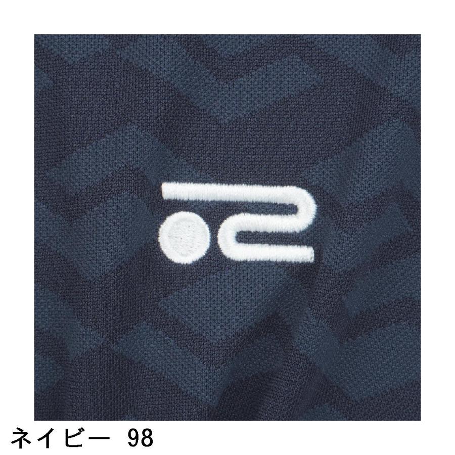 Rosasen（ロサーセン） 幾何学柄 ジャカード モックネック長袖シャツ