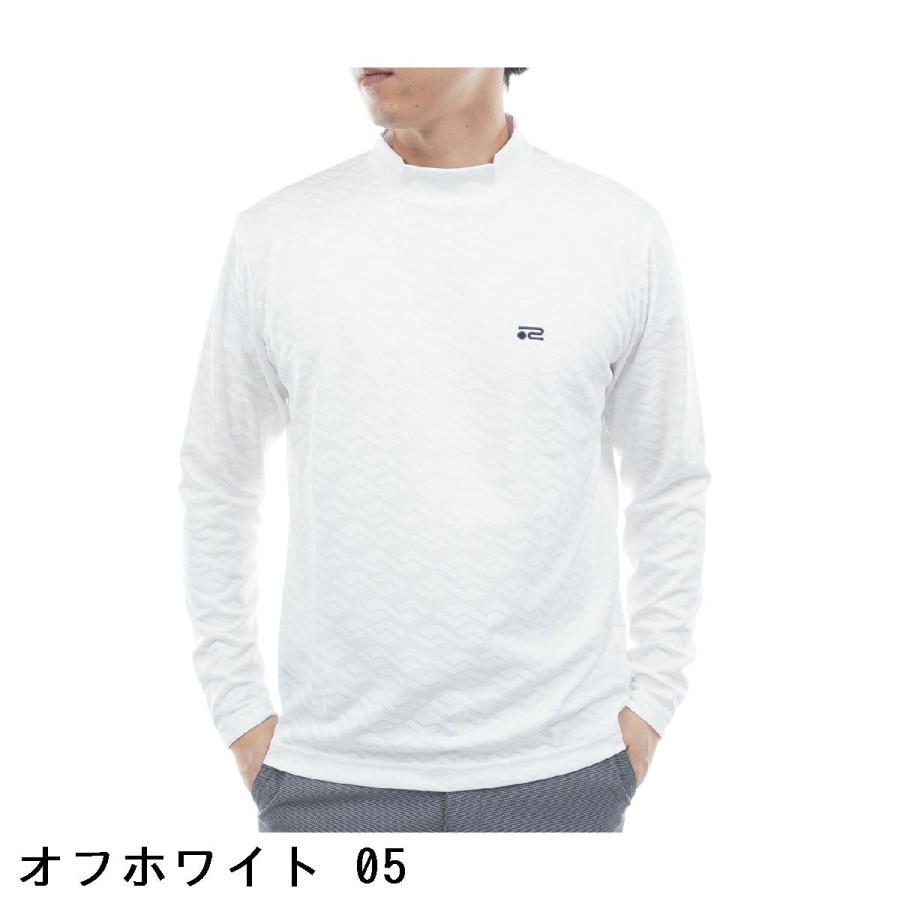 Rosasen（ロサーセン） 幾何学柄 ジャカード モックネック長袖シャツ