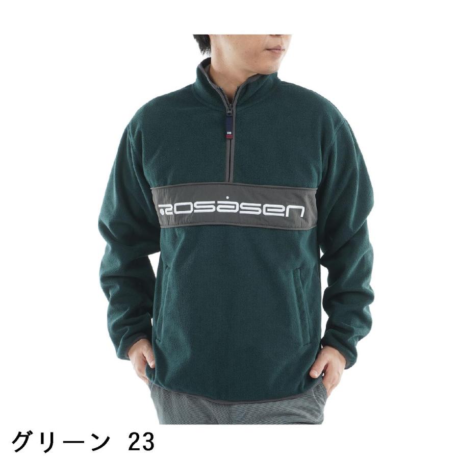 【美品】Rosasen（ロサーセン）ウォームシールドフリース メンズ Lサイズ Rosasen（ロサーセン） ウォームシールドフリース ハーフジップ切替