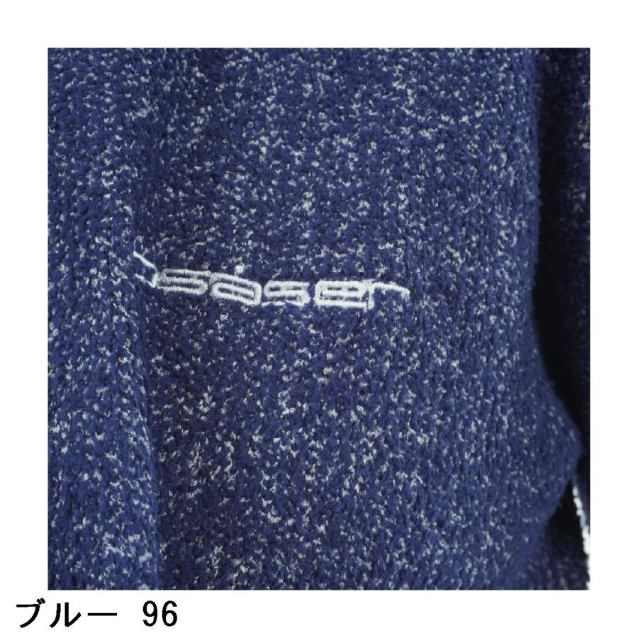ロサーセン ROSASEN モールニット ボーダー ハーフジップハイネックセーター レディスの画像