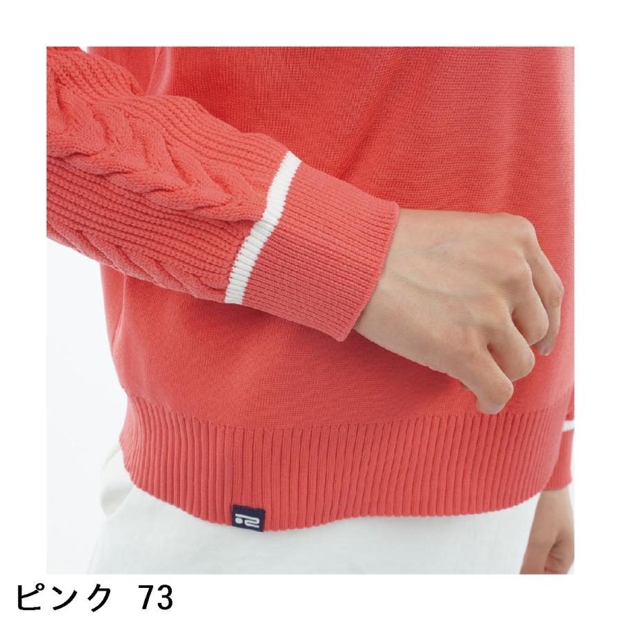 Rosasen（ロサーセン） 軽量 ケーブル編み クルーネックセーター