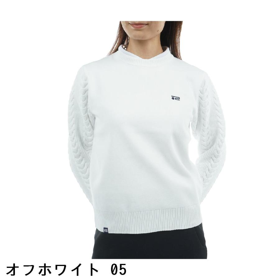 お値下げ※新品未使用★ROSASEN ロサーセン　レディースニット Rosasen（ロサーセン） 軽量 ケーブル編み クルーネックセーター