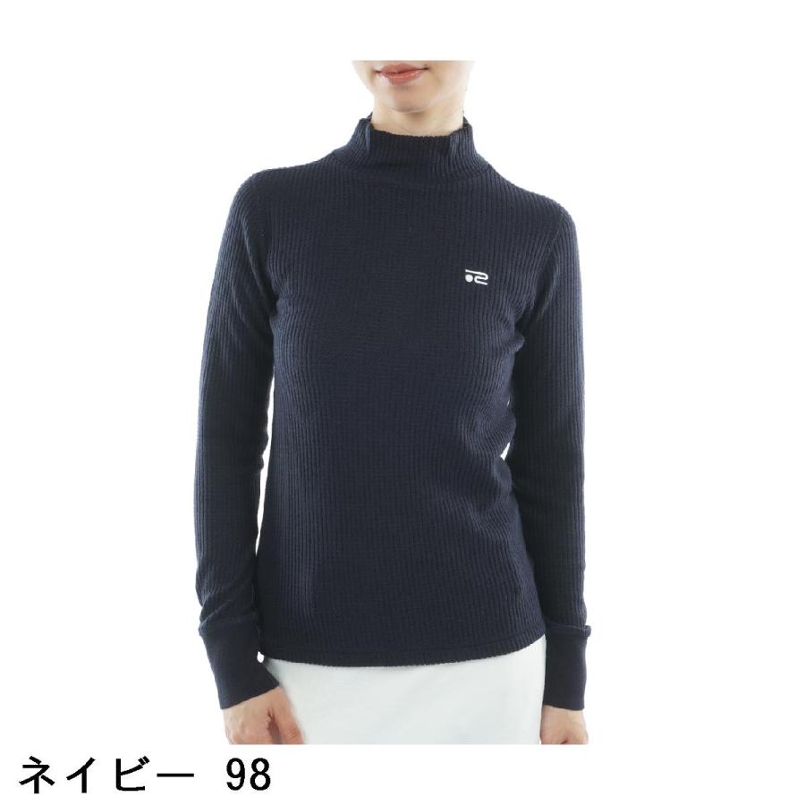   Golf 長袖タートルネックシャツ 表微起毛 LL Rosasen（ロサーセン） ストレッチ 微起毛 ワッフル ハイネック長袖