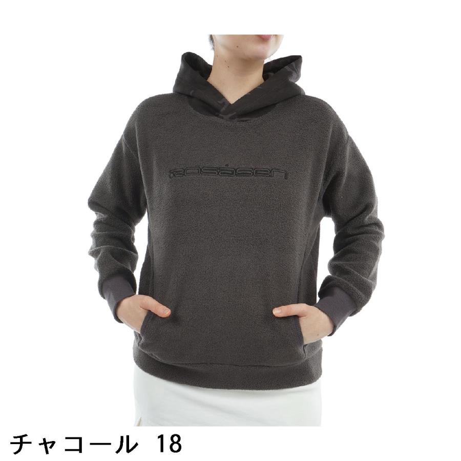 Rosasen（ロサーセン） 起毛ジャージ 迷彩切替フーディー レディス