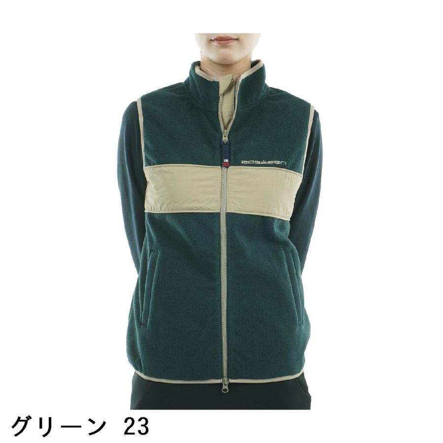 ロサーセン　ROSASEN　ウォームシールドフリース フルジップ切替ベスト　レディス Rosasen（ロサーセン） ウォームシールドフリース フルジップ切替