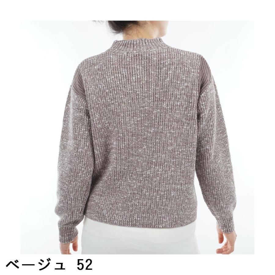 ロサーセン ROSASEN A-Line フェザーヤーン スラブ 片畦セーター レディスの画像