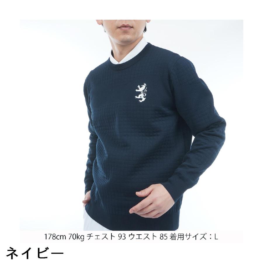 Admiral（アドミラル） リップジャカード クルーネックセーター : GDO